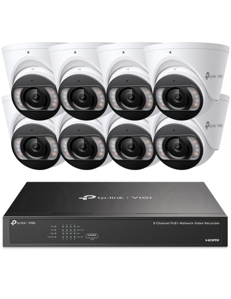 TP-Link VIGI 8MP 8Ch IP NVR Full-Colour 8x Dome VIGI8-C485-8D TP-Link VIGI 8MP 8Ch IP NVR Full-Colour 8x Dome VIGI8-C485-8D