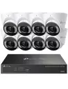 TP-Link VIGI 5MP 8Ch IP NVR 2TB Full-Colour 8x Dome Camera Kit - VIGI8-C455-8D (8x8)