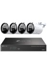 TP-Link VIGI 5MP 8Ch IP NVR 2TB Full-Colour 4x Bullet Camera Kit - VIGI8-C355-4B (8x4)