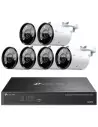 TP-Link VIGI 5MP 8Ch IP NVR 2TB Full-Colour 6x Bullet Camera Kit - VIGI8-C355-6B (8x6)