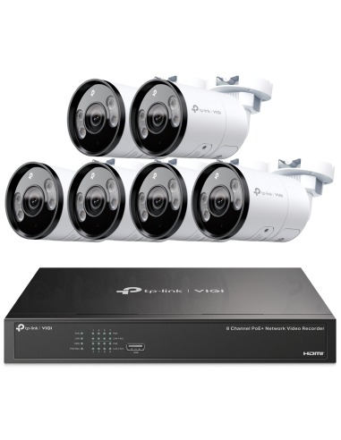 TP-Link VIGI 5MP 8Ch IP NVR 2TB Full-Colour 6x VIGI8-C355-6B