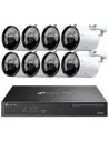 TP-Link VIGI 5MP 8Ch IP NVR 2TB Full-Colour 8x Bullet Camera Kit - VIGI8-C355-8B (8x8)