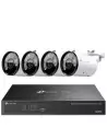TP-Link VIGI 8MP 8Ch IP NVR 2TB Full-Colour 4x Bullet Camera Kit - VIGI8-C385-4B (8x4)