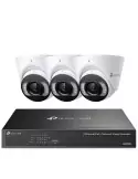 TP-Link VIGI 8MP 4K-UHD 4Ch IP NVR 2TB Full-Colour 3 Dome Camera Kit VIGI4-C485-3D (4x3)