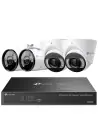 TP-Link VIGI 8MP 8Ch IP NVR 2TB Full-Colour 2x Dome & 2x Bullet Cam Kit - VIGI8-C85-2D2B (8x4)