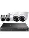 TP-Link VIGI 8MP 8Ch IP NVR 2TB Full-Colour 2x Dome & 2x Bullet Cam Kit - VIGI8-C85-2D2B (8x4)
