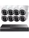 TP-Link VIGI 8MP 4K-UHD 16 Ch IP NVR 4TB Full-Colour 8x Dome Cam Kit - VIGI16-C485-8D (16x8)