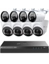 TP-Link VIGI 8MP 4K-UHD 16 Ch IP NVR 4TB Full-Col x4 Dome & x4 Bullet Cam Kit - VIGI16-C85-4D4B (16x8)