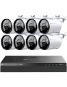 TP-Link VIGI 8MP 4K-UHD 16 Ch IP NVR 4TB Full-Col 8 Bullet Cam Kit - VIGI16-C385-8B (16x8)