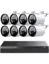 TP-Link VIGI 8MP 4K-UHD 16 Ch IP NVR 4TB Full-Col 8 Bullet Cam Kit - VIGI16-C385-8B (16x8)