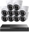 TP-Link VIGI 8MP 4K-UHD 16 Ch IP NVR 4TB Full-Colour 10 Dome Cam Kit - VIGI16-C485-10D (16x10)