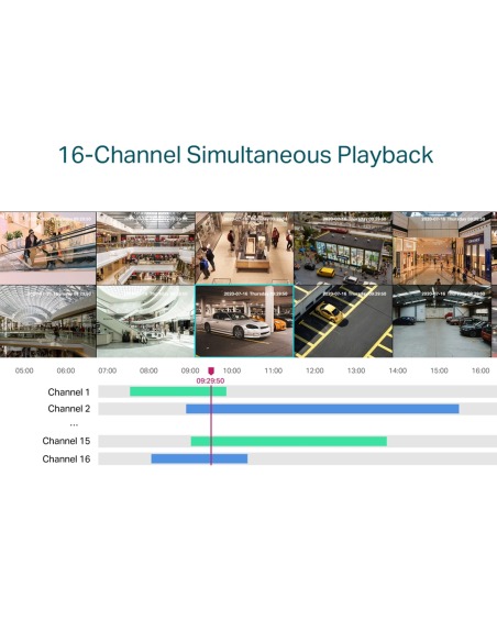 TP-Link VIGI 8MP 4K-UHD 16 Channel IP NVR 4TB VIGI16-C385-10B TP-Link VIGI 8MP 4K-UHD 16 Channel IP NVR 4TB VIGI16-C385-10B