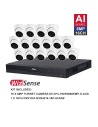 Dahua WizSense AI 16-Channel 4K Surveillance Kit with 16x 8MP HDW3866EMP-S-AUS and NVR4216-16P-AI/ANZ Recorder