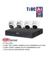 Dahua WizSense AI TiOC 8-Channel Surveillance Kit with x2 HDW3666EMP-S-AUS x2 HDW3649H-AS-PV-ANZ Cameras & NVR4108HS-8P-AI/ANZ