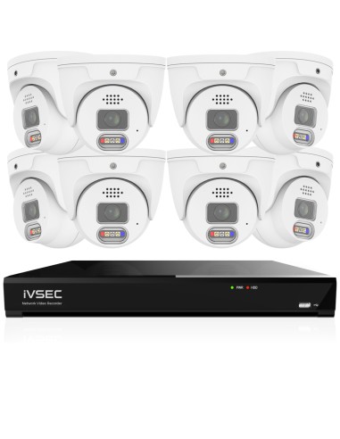 IVSEC 12MP 6K AI 4TB 16CH 8x1250D Dome Cameras IVK16L-12508D