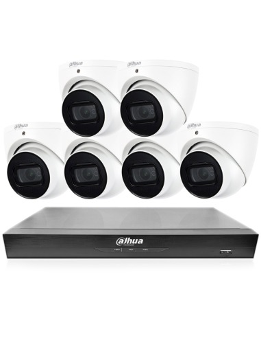 Dahua WizSense AI 8-Channel 4K Surveillance Kit with 6x 8MP HDW3866EMP-S-AUS and NVR4108HS-8P-AI/ANZ Recorder