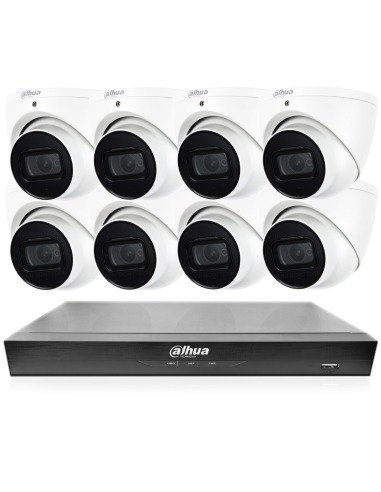 Dahua WizSense AI 8-Channel 4K Surveillance Kit with 8x 8MP HDW3866EMP-S-AUS and NVR4108HS-8P-AI/ANZ Recorder