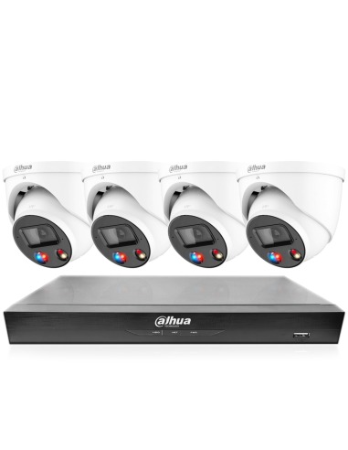 Dahua WizSense AI TiOC 4 Channel 4K Kit 4x 8MP HDW3849H-AS-PV-ANZ & 1x NVR4104HS-P-AI/ANZ