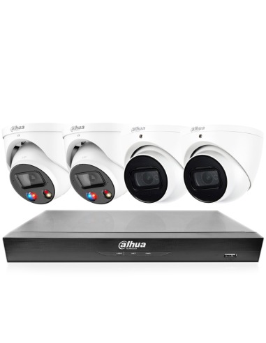 Dahua WizSense AI TiOC 8-Channel Surveillance Kit with x2 HDW3666EMP-S-AUS x2 HDW3649H-AS-PV-ANZ Cameras & NVR4108HS-8P-AI/ANZ