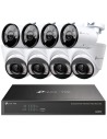 TP-Link VIGI 5MP 8Ch IP NVR 2TB Full-Colour 4x Dome + 4x Bullet Cam Kit - VIGI8-C3455-4D4B (8x8)
