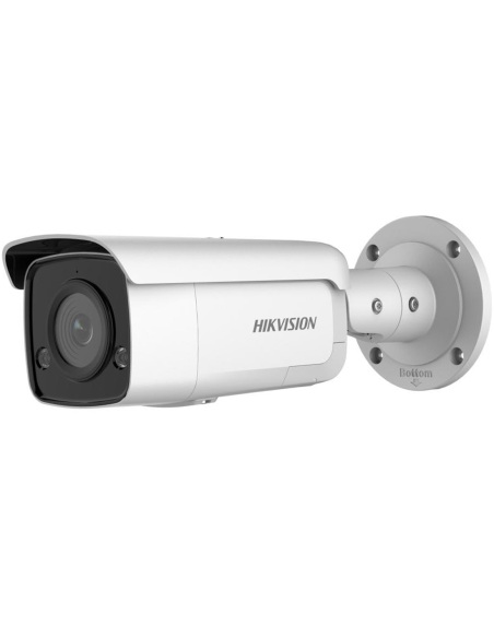 Hikvision 6MP AcuSense Outdoor Bullet Camera with Microphone, Strobe Light, and Audio – 4mm Lens DS-2CD2T66G2-ISU/SL4