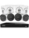 IVSEC 12MP 6K AI UHD CCTV Security System | 4TB 16CH NVR | 4x 1250D + 4x 1250B Cameras | 16x8 Coverage