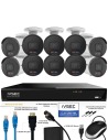 IVSEC 12MP 6K AI 4TB NVR 16CH 10x Bullet Cameras UHD CCTV Security System
