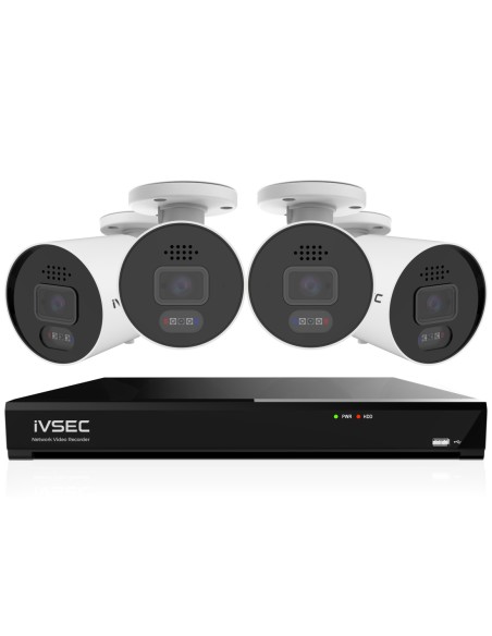 IVSEC PRO 8MP 4K PRO-AI 2TB 8CH 4x880B Cam 25fps IVK8P-8804B-DL