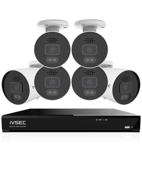 IVSEC PRO 8MP 4K PRO-AI 2TB 8CH 6x880B Cam 25fps IVK8P-8806B-DL