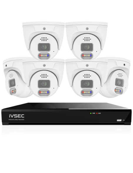IVSEC PRO 8MP 4K PRO-AI 2TB 8CH 6x880D Cam 25fps IVK8P-8806D-DL