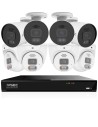 IVSEC PRO 8MP 4K PRO-AI 2TB 8CH 4xBullet+4xDome Cam 25fps Sony Starvis NVR CCTV Security Kit (8x8)