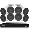 IVSEC PRO 8MP 4K PRO-AI 2TB 8CH 8xBullet Cam 25fps Sony Starvis NVR CCTV Security System (8x8)