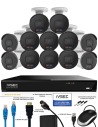 IVSEC 12MP 6K-UHD AI 4TB 16CH 12x Bullet Cameras IP NVR CCTV Security System (16x12)