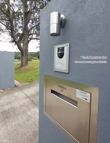 DHI-VTO2202F-P-S2 INTIPRDSG Flush Mounted in Gate Pillar Video Intercom Door Station