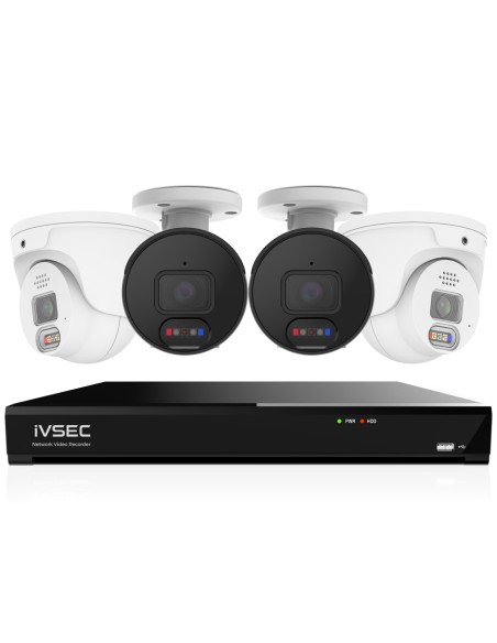 IVSEC 8-Channel 4K-UHD AI CCTV Kit with 8MP IP IVK8L-8502B2D-DL1