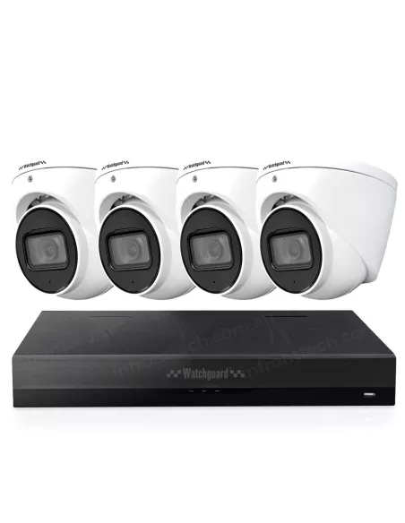 Front view of the LA Series 8-Channel 6MP AI Surveillance Kit with 4 AI Cameras Front view of the LA Series 8-Channel 6MP AI Surveillance Kit with 4 AI Cameras