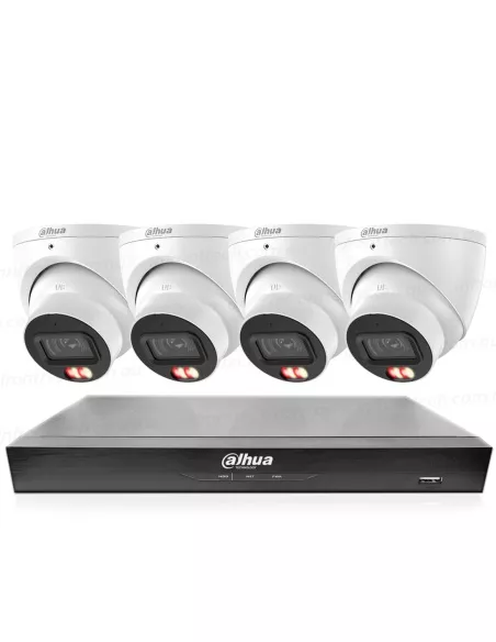 Dahua AcuPick AI 8-Channel 4K Kit with 4x 8MP Dual Light Cameras and NVR for advanced surveillance. Dahua AcuPick AI 8-Channel 4K Kit with 4x 8MP Dual Light Cameras and NVR for advanced surveillance.