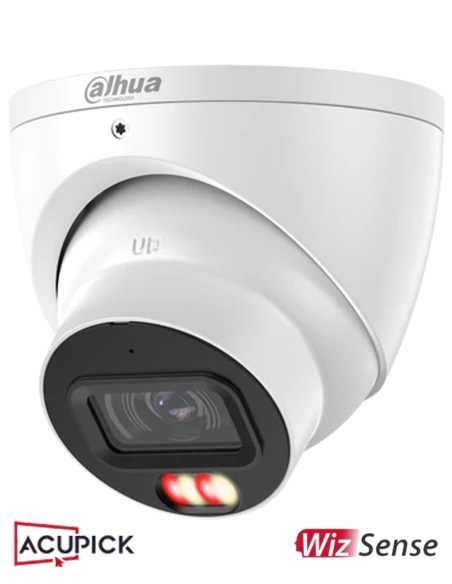 Close-up of Dahua 8MP Dual Light Turret Camera HDW3867EM-S-IL-ANZ included in the 4K kit.