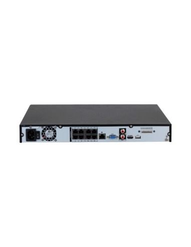 Top view of Dahua NVR4108HS-8P-AI/ANZ showcasing advanced AI processing capabilities.