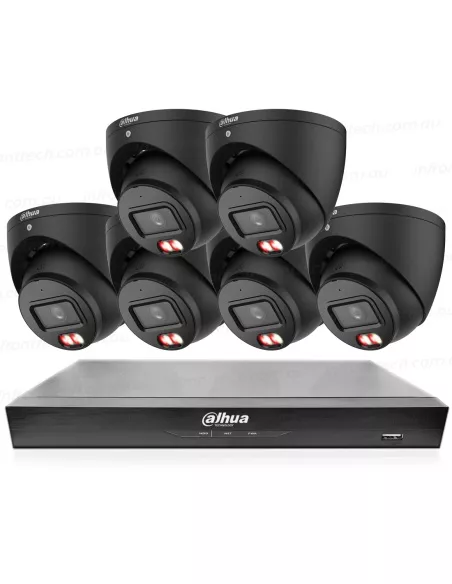 Dahua Black AcuPick AI 8-Channel 4K Kit with 6x DH-ACU8867B-6D Dahua Black AcuPick AI 8-Channel 4K Kit with 6x DH-ACU8867B-6D