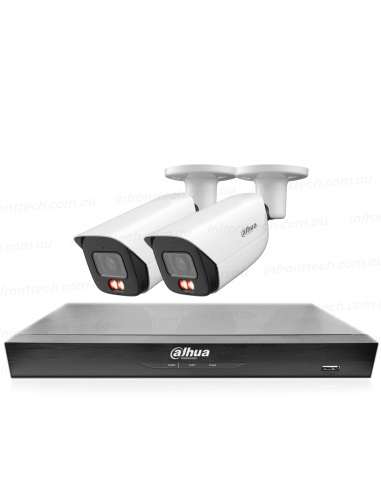 Dahua AcuPick AI 4-Channel 4K Kit with 2x 8MP Dual Light Cameras (HFW3867E-AS-IL-ANZ) & NVR (NVR4104HS-4P-AI/ANZ)