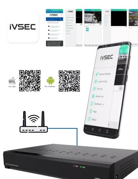 Ultimate Hybrid IVSEC 12-Channel DVR/IP Recorder IVDVR8-5000-2TB Ultimate Hybrid IVSEC 12-Channel DVR/IP Recorder IVDVR8-5000-2TB