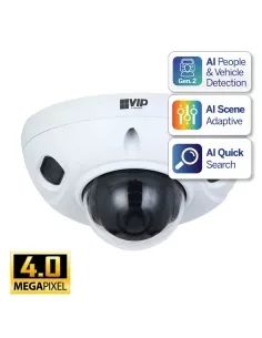 VIP Vision Professional AI Series 4.0MP Fixed Wedge Dome - VSIPP-4DIRF-I2 2