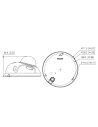 VIP Vision Professional AI Series 4.0MP Fixed Wedge Dome - VSIPP-4DIRF-I2