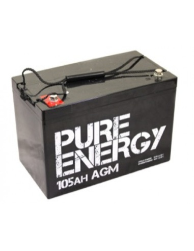 AGM Battery 12V 105Ah Deep Cycle Battery PureAGM105