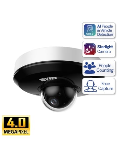 VIP Vision 4.0MP AI PTZ Dome Camera – 4× Optical VSIPPTZ-4IRM-I2