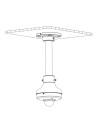 VIP Vision 4.0MP AI PTZ Dome Camera – 4× Optical Zoom, IR Night Vision - VSIPPTZ-4IRM-I2