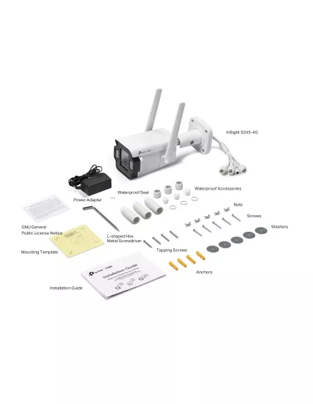 TP-Link VIGI 4MP 4G Outdoor Full-Colour Bullet InSight-S345-4G