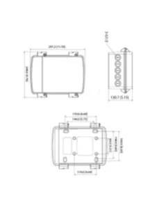 Outdoor PoE Junction Box Weatherproof Enclosure for VSBKTA6401S 2
