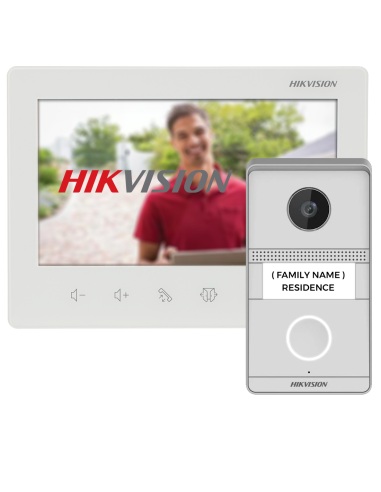 Hikvision KIS101-P 2 Wire Intercom Kit, HD Analogue Surface Mount